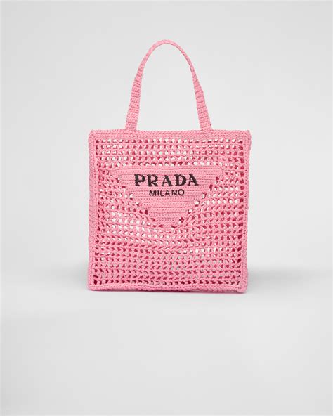 prada bianca borsa|Borsa shopping in tessuto intrecciato .